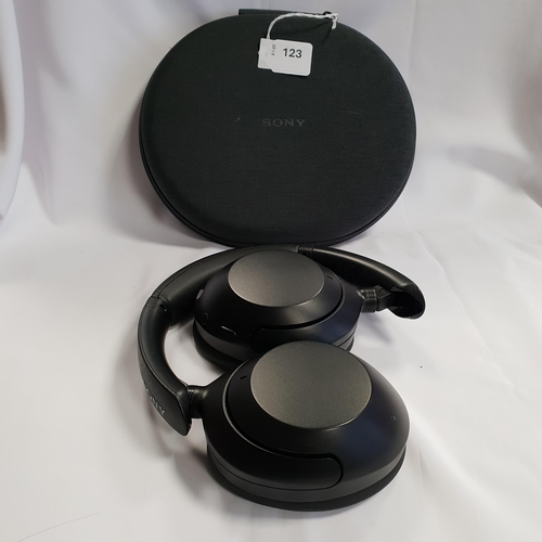 123 - PAIR OF SONY WH-XB910N WIRELESS HEADPHONES
in case