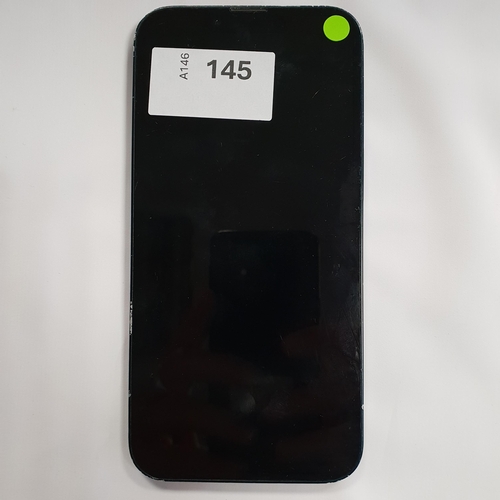 145 - APPLE IPHONE 13
IMEI 351606642507825. Apple Account locked. Scratches to edges of case and screen.
N... 