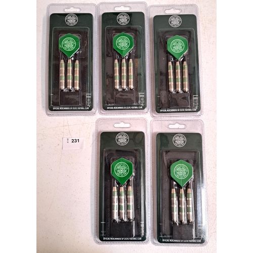 231 - FIVE NEW AND BOXED CELTIC DART SETS
originally £15 each
Note: You must be over the age of 18 to bid ... 