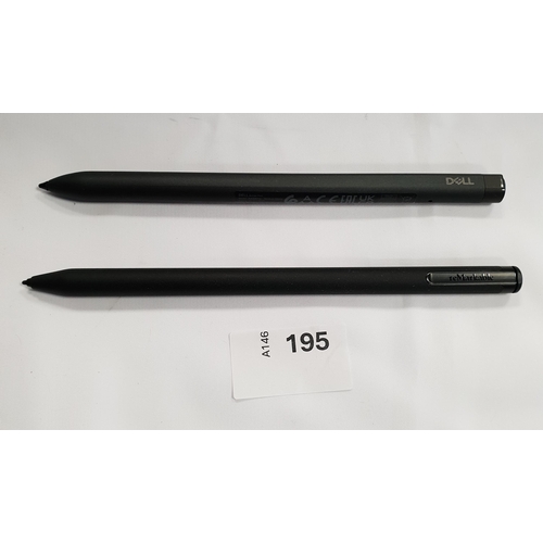 195 - TWO COMPUTER/TABLET STYLUS PENS
comprising a reMarkable and a Dell (2)