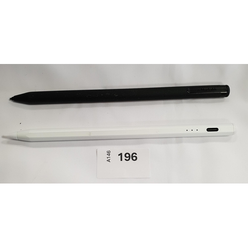 196 - TWO COMPUTER/TABLET STYLUS PENS
comprising one reMarkable and one unbranded (2)