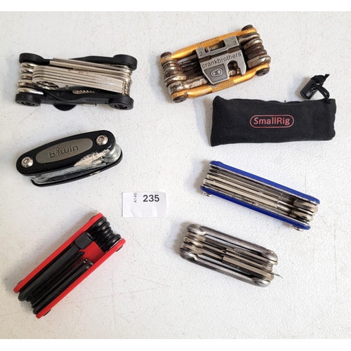 235 - SELECTION OF SEVEN BIKE TOOLS
of various size and design