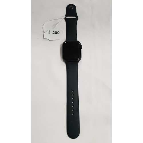 200 - APPLE WATCH SE
44mm case; model A2356; S/N H4HH9B2JQ12G; NOT Apple Account Locked. Scratches to scre... 