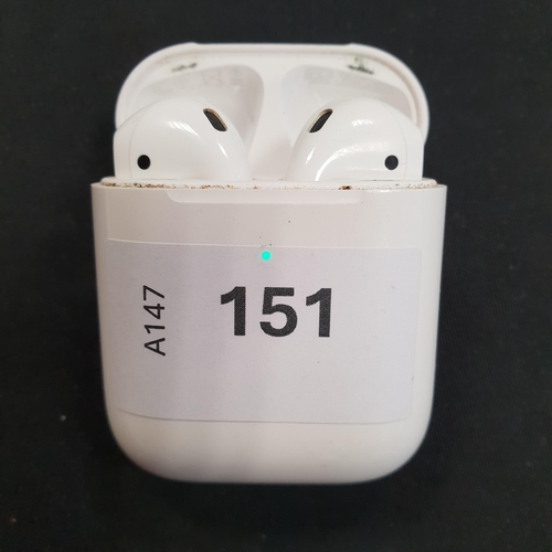 151 - PAIR OF APPLE AIRPODS 2ND GENERATION
in Wireless charging case