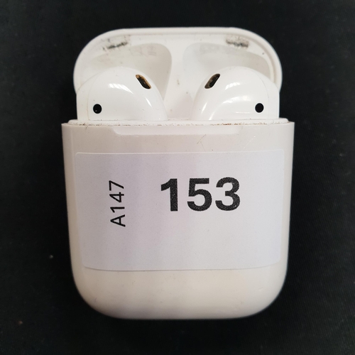 153 - PAIR OF APPLE AIRPODS 2ND GENERATION
in Lightning charging case