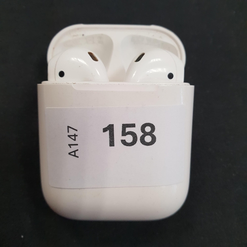 158 - PAIR OF APPLE AIRPODS 2ND GENERATION
in Lightning charging case