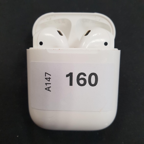 160 - PAIR OF APPLE AIRPODS 2ND GENERATION
in Lightning charging case