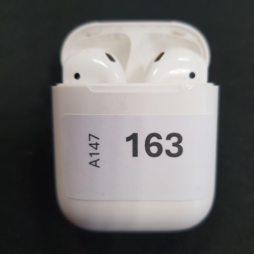 163 - PAIR OF APPLE AIRPODS 2ND GENERATION
in Lightning charging case