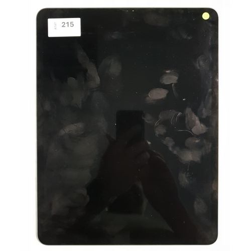 215 - APPLE IPAD PRO 12.9 INCH 4TH GEN - A2229 - WIFI 
serial number DMPCF77JPV03. Apple account locked. 
... 