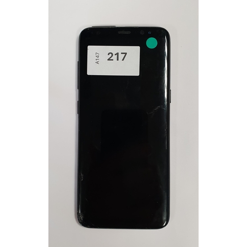 217 - SAMSUNG GALAXY S8 PHONE
IMEI - 351811095510272; NOT Google Account Locked. Screen is cracked.
Note: ... 