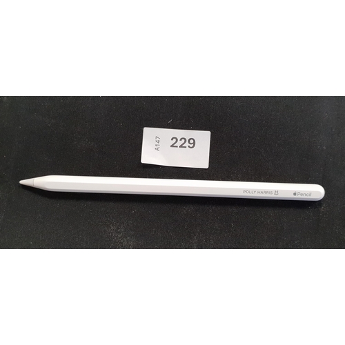 229 - APPLE PENCIL 2ND GENERATION
with personalisation 'Polly Harris'