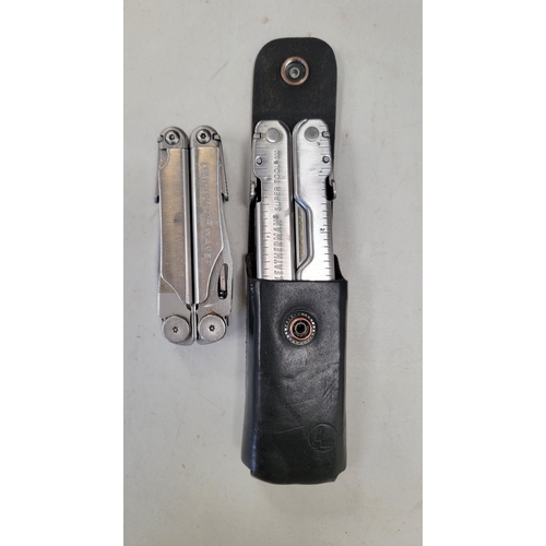 115 - TWO LEATHERMAN MULTI-TOOLS
comprising a Supertool 300 in case and a Wave
Note: You must be over the ... 