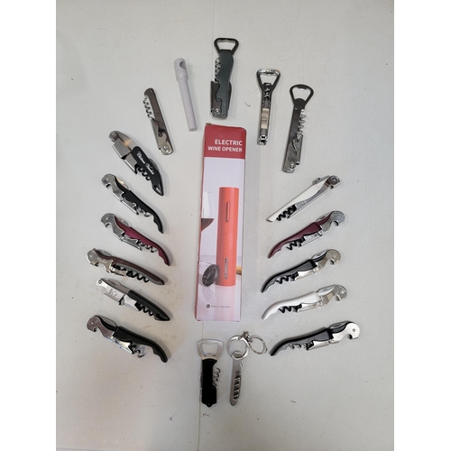 139 - SELECTION OF NINETEEN BOTTLE OPENERS AND WAITER'S FRIENDS
Note: You must be over 18 to bid on this l... 