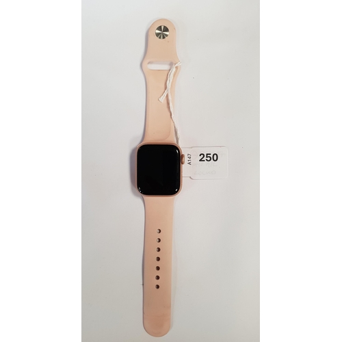 250 - APPLE WATCH SE
40mm case; model A2351; S/N H4HFQ3FGQ07T; Apple Account Locked
Note: It is the buyer'... 