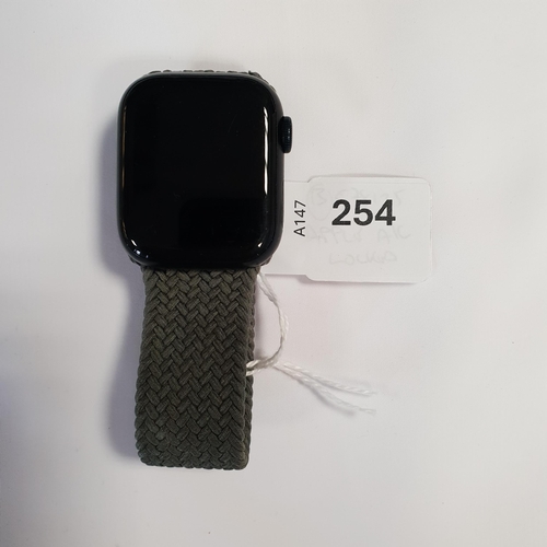 254 - APPLE WATCH SERIES 8
41mm case; model A2770; S/N LXQYYJ7WVH; Apple Account Locked. a couple of scrat... 