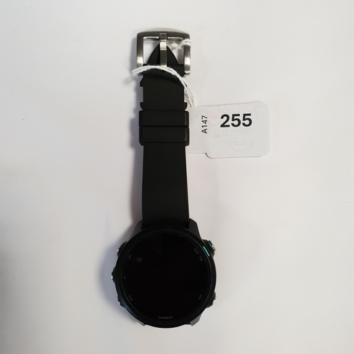 255 - GARMIN FORERUNNER 245 MUSIC
S/N 5UK008386; wiped
Note: It is the buyer's responsibility to make all ... 