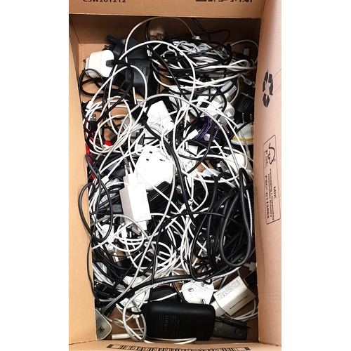 17 - ONE BOX OF CABLES AND CHARGERS
including one power bank