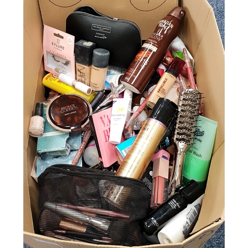 42 - ONE BOX OF TOILETRIES AND COSMETICS
including Rituals, MAC, Nars, No7, Kiko, Estee, Lauder, Maybelli... 