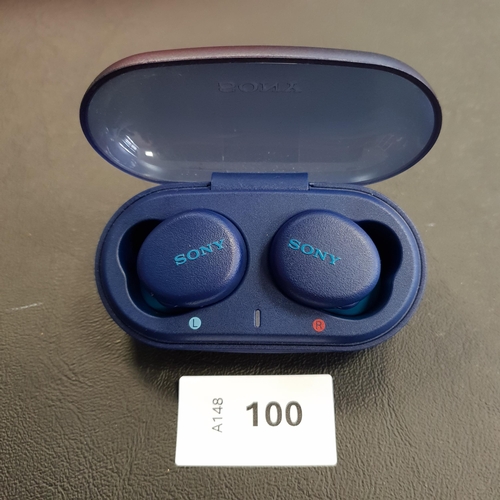 100 - PAIR OF SONY WF-XB700 EARBUDS
in charging case