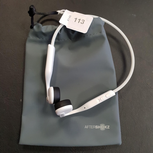 113 - PAIR OF AFTERSHOKZ OPENMOVE HEADPHONES 
model AS660, with pouch