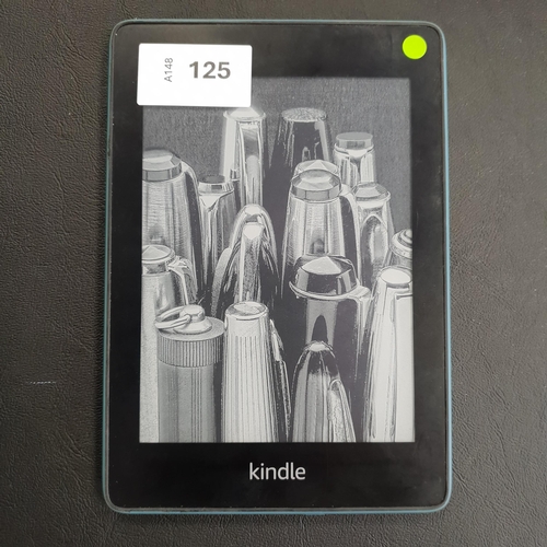 125 - AMAZON KINDLE PAPERWHITE 4 TWILIGHT BLUE E-READER
serial number G001 6T03 1117 0MBV
Note: It is the ... 