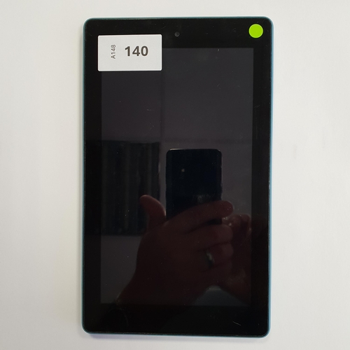 140 - AMAZON KINDLE FIRE 7 9th GENERATION
serial number GCC0 XX08 0403 00QP
Note: It is the buyer's respon... 