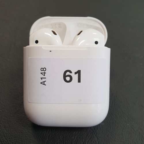 61 - PAIR OF APPLE AIRPODS 2ND GENERATION
in Lightning charging case