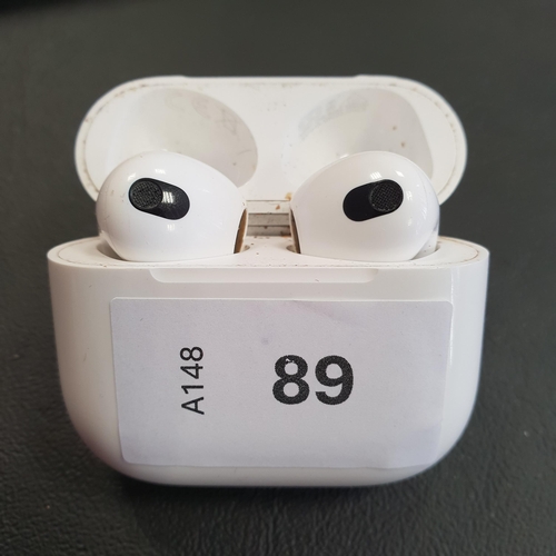 89 - PAIR OF APPLE AIRPODS 3RD GENERATION
in Lightning charging case