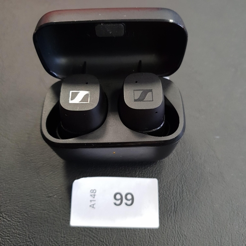 99 - PAIR OF SENNHEISER EARBUDS
in charging case, model CX400TW1 C