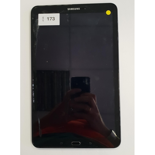 173 - SAMSUNG TAB A6 
model - SM-T585, IMEI 358493095761743, Serial number R52K912BHCX; Google account loc... 