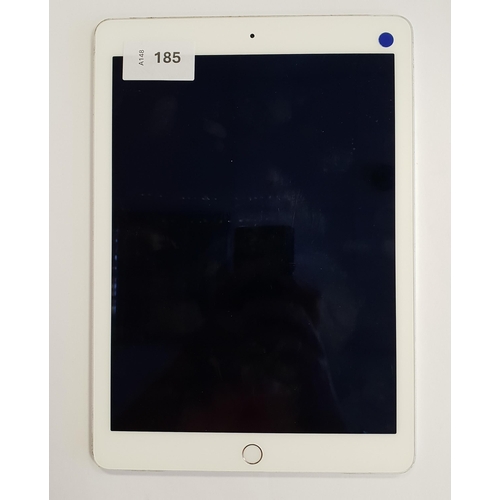 185 - APPLE IPAD AIR 2 - A1566 - WIFI 
serial number DLXNHL2SG5VT. Apple account locked. 
Note: It is the ... 