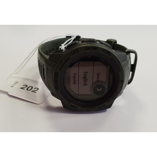 202 - GARMIN INSTINCT SOLAR WATCH
serial number 6L7009822, Wiped
Note: It is the buyer's responsibility to... 