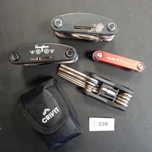 226 - SELECTION OF FIVE BIKE TOOLS
of various sizes and designs