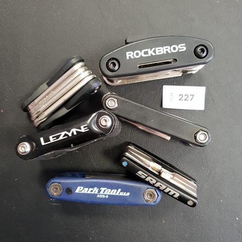 227 - SELECTION OF SIX BIKE TOOLS
of various sizes and designs