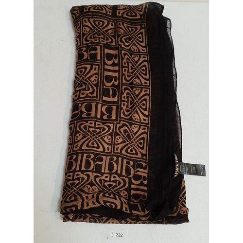 232 - BIBA LOGO SCARF