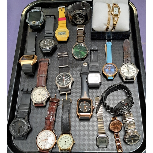 98 - SELECTION OF LADIES AND GENTLEMEN'S WRTISTWATCHES
including Sekonda (one boxed and with matching bra... 