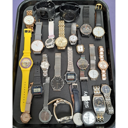 135 - SELECTION OF LADIES AND GENTLEMEN'S WRISTWATCHES
including Michael Kors, Swatch, Casio, Missguided, ... 