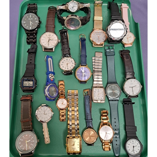 152 - SELECTION OF LADIES AND GENTLEMEN'S WRISTWATCHES
including Casio, Sekonda, Timex, Swatch, Guess, Car... 