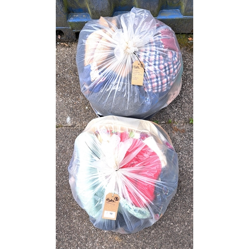 10 - TWO BAGS OF HATS, SCARVES AND GLOVES
including Tommy Hilfiger, Ralph Lauren, Lonsdale, Jack Wills, A... 