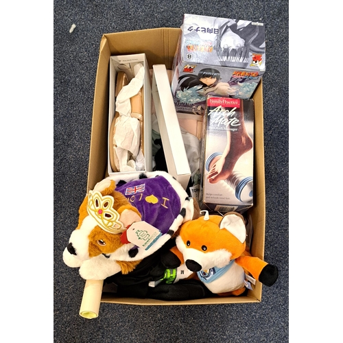 44 - ONE BOX OF NEW ITEMS
including a selection of clothing, a handbag a Harry Potter poster, toys, and t... 