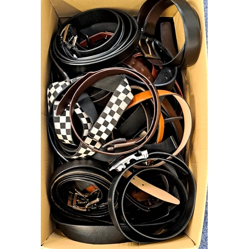 47 - ONE BOX OF LADIES AND GENTS BELTS