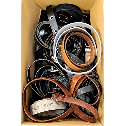 48 - ONE BOX OF LADIES AND GENTS BELTS