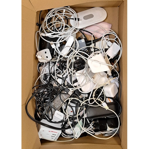 58 - ONE BOX OF CABLES AND CHARGERS
including three power banks