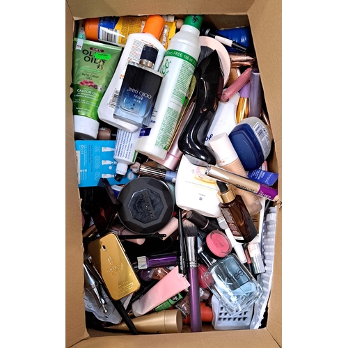 60 - ONE BOX OF TOILETRIES AND COSMETICS
including Carolina Herrera, Fenty, Calvin Klein, Paco Rabanne, M... 