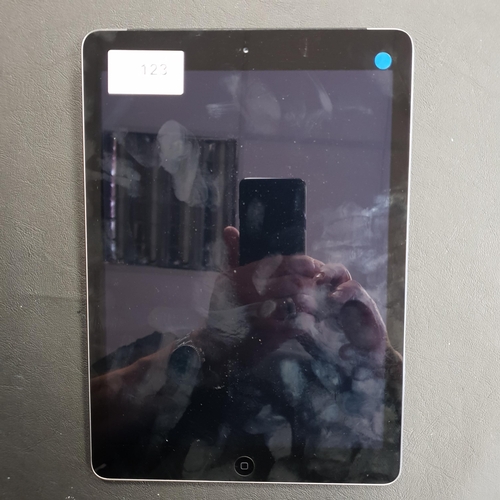 123 - APPLE IPAD AIR - A1475 - WIFI & CELLULAR 
serial number DMPMQVZXF4YD. IMEI 358845054991209. Apple ac... 