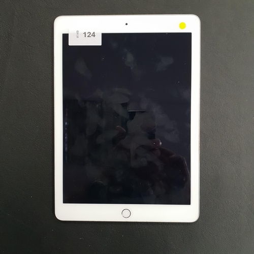 124 - APPLE IPAD 5TH GENERATION - A1822 - WIFI 
serial number GCGVM8EYHLFC. Apple account locked. 
Note: I... 