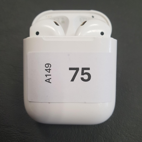 75 - PAIR OF APPLE AIRPODS 2ND GENERATION
in Wireless charging case