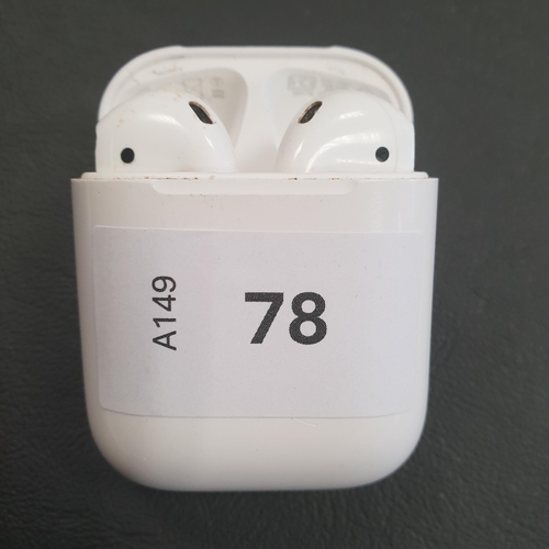 78 - PAIR OF APPLE AIRPODS 2ND GENERATION
in Lightning charging case