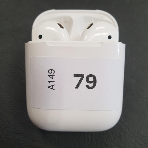 79 - PAIR OF APPLE AIRPODS 2ND GENERATION
in Lightning charging case