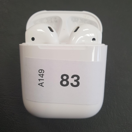 83 - PAIR OF APPLE AIRPODS 2ND GENERATION
in Lightning charging case